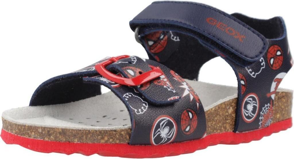 GEOX CHALKI BOY, Sandalen in Blau / Rot für Kinder, Größe 24