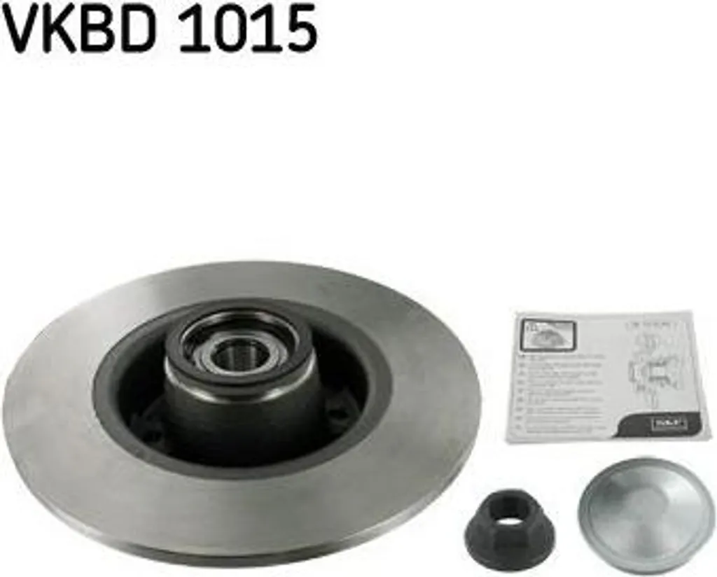 Disque de frein anti-vibration SKF VKBD1015 conforme OE 7701207823
