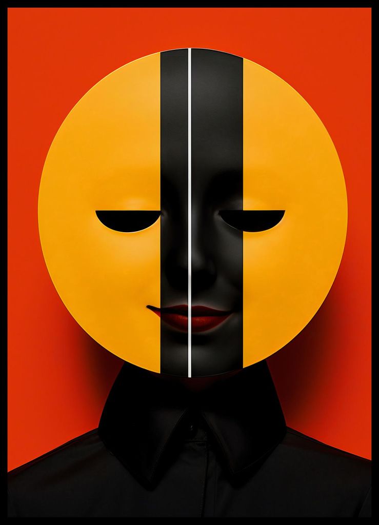 Plakat 50x70cm Zwei Gesichter der Realität