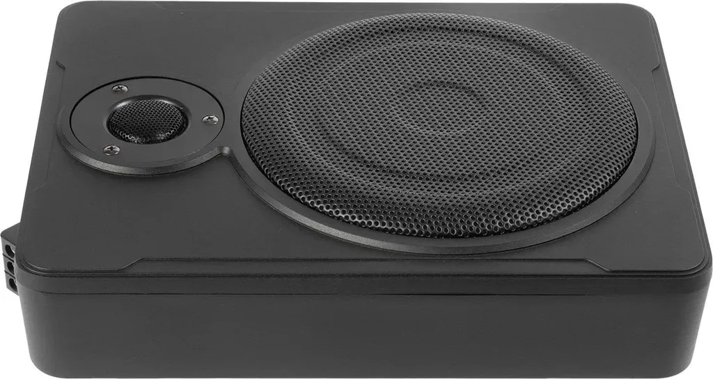 Subwoofer Actif sous Siège 20cm 200W RMS - Caisson de Basse Slim Noir