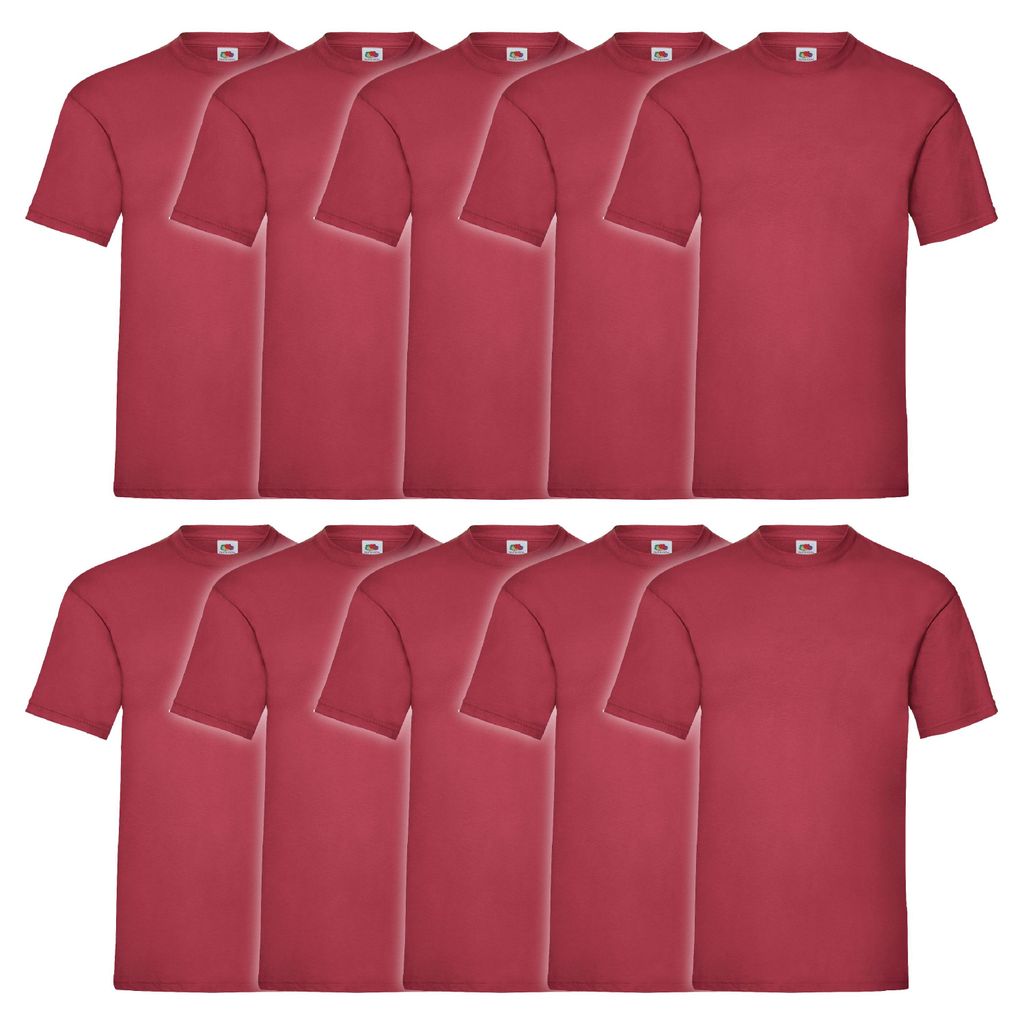 10er Pack Fruit of the Loom Valueweight T-Shirt Farbe: Produktbild 