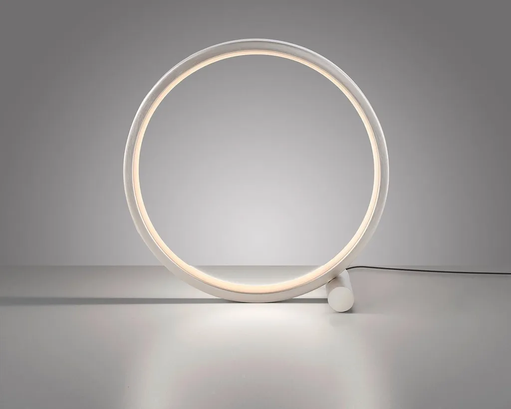 Lampada Scrivania LED Argento 25,5 cm | Luce Metallo Resistente - 6