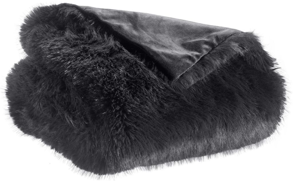 Recycelte Decke Nolan kaviar 180 x 220 cm Vivaraise