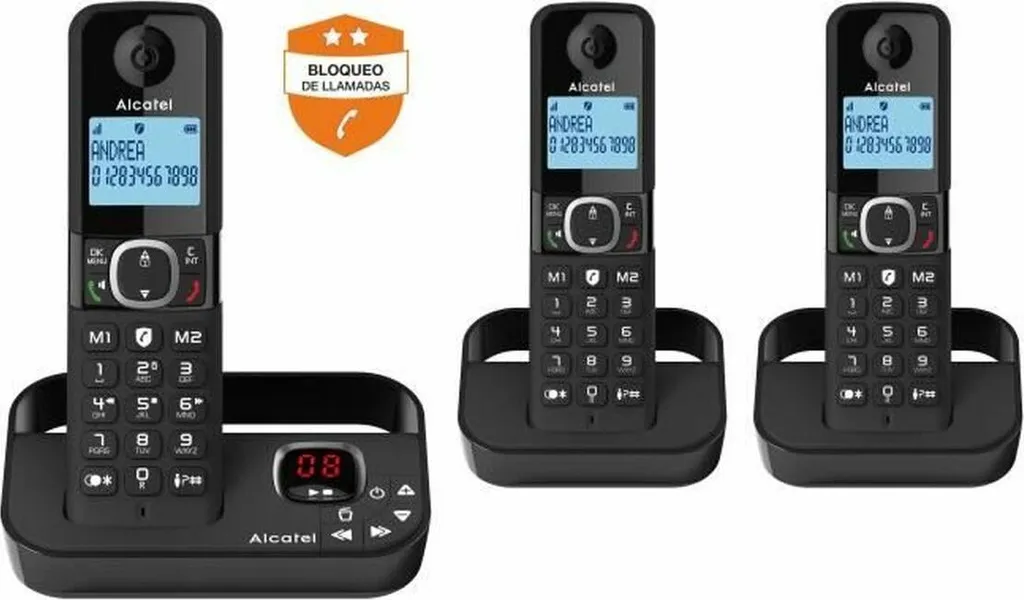 Alcatel F860 Trio fini le démarchage avec ce téléphone fixe 3 combinés