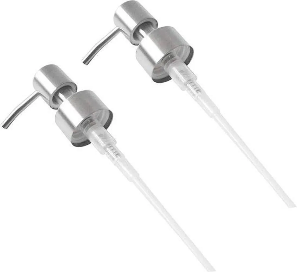 2 Têtes de Pompe de Rechange en Acier Inoxydable pour Flacon de Savon