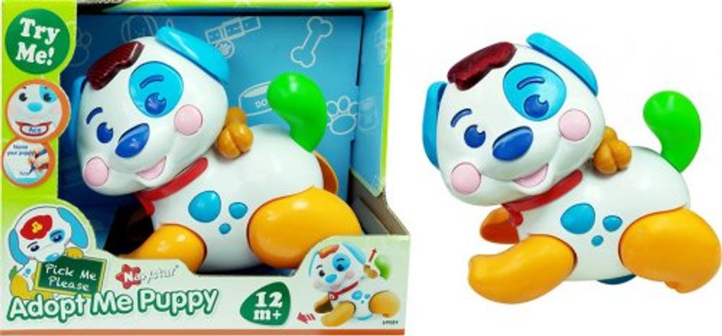 Welpe mit Licht und Geräuschen