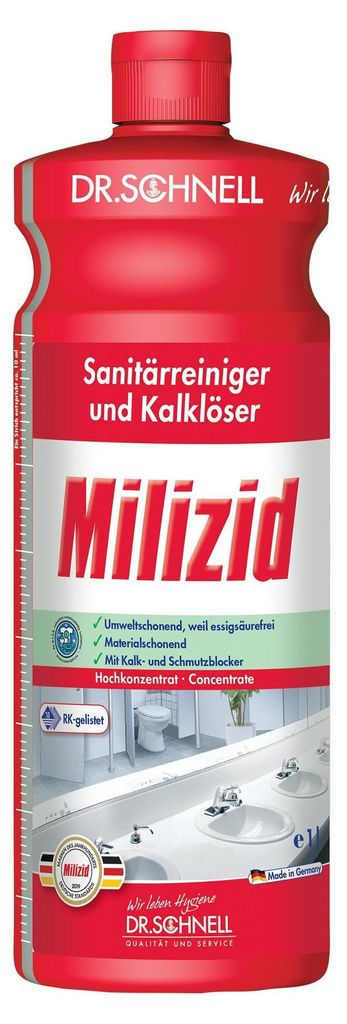 Dr. Schnell 913987 Sanitär-Reiniger Milizid 1l Zdjęcie produktu 