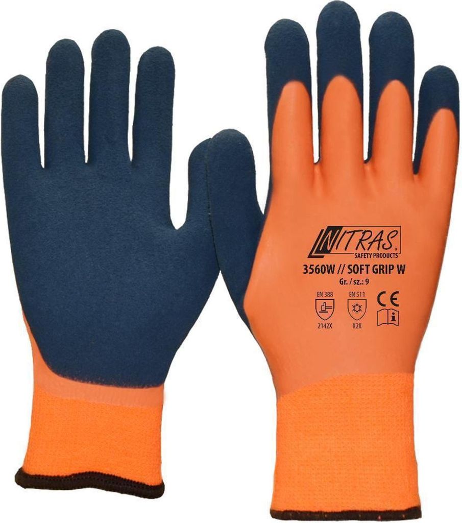 Arbeitshandschuhe | 72 Paar Nitras Soft Grip W Winterhandschuhe | Gr. 8 - 11