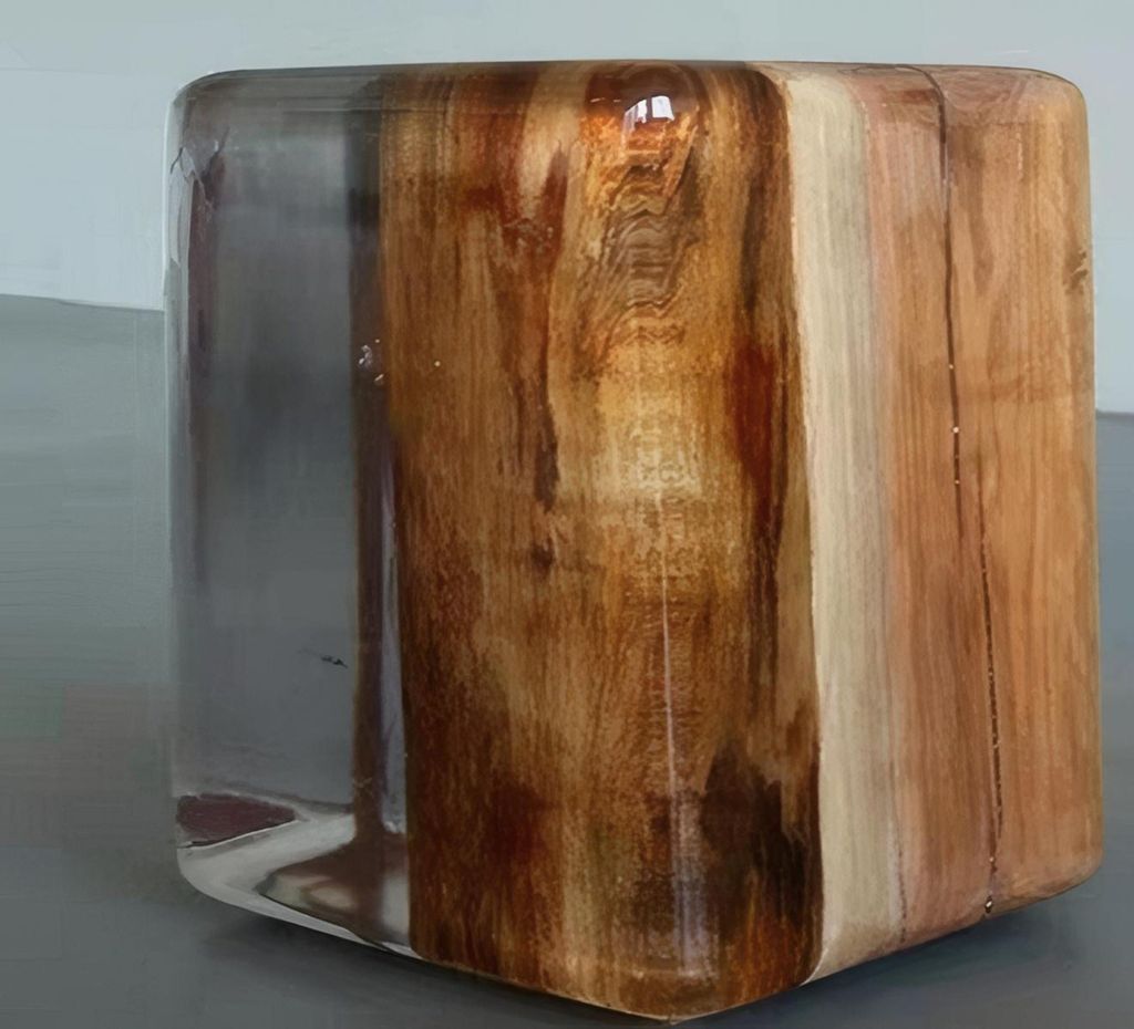 Zweifarbiger Beistelltisch Moderner Epoxidharz Wohnzimmer Tisch