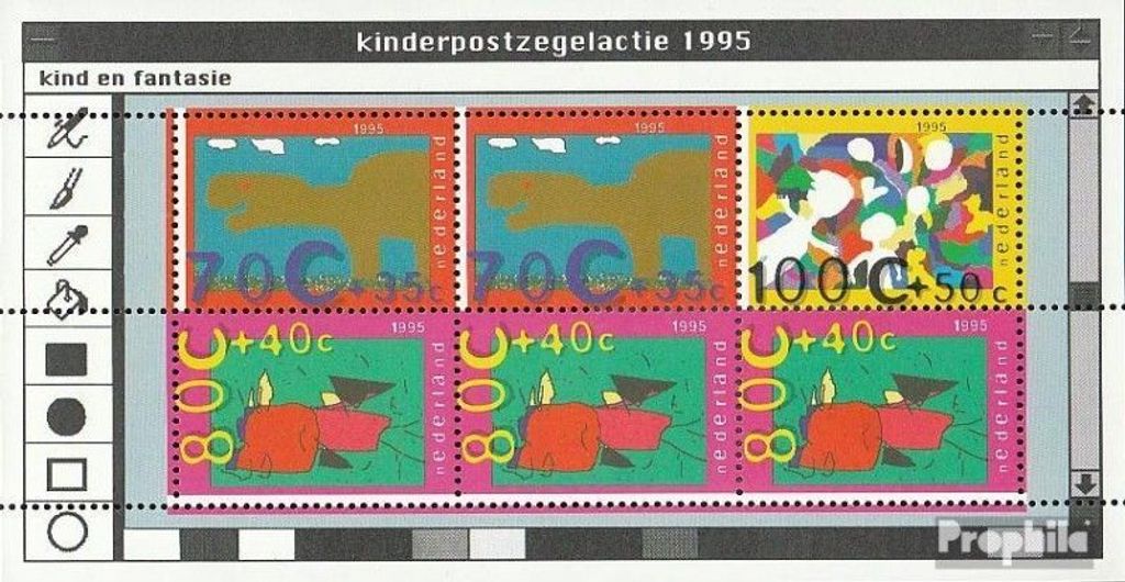 Briefmarken Niederlande 1995 Mi Block45 (kompl.Ausg.) postfrisch Voor het Kind