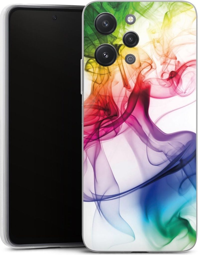 DeinDesign Slim Hülle für Xiaomi Redmi 12 Silikon Case Ultra Dünn Handyhülle Farbe Regenbogen Wasser
