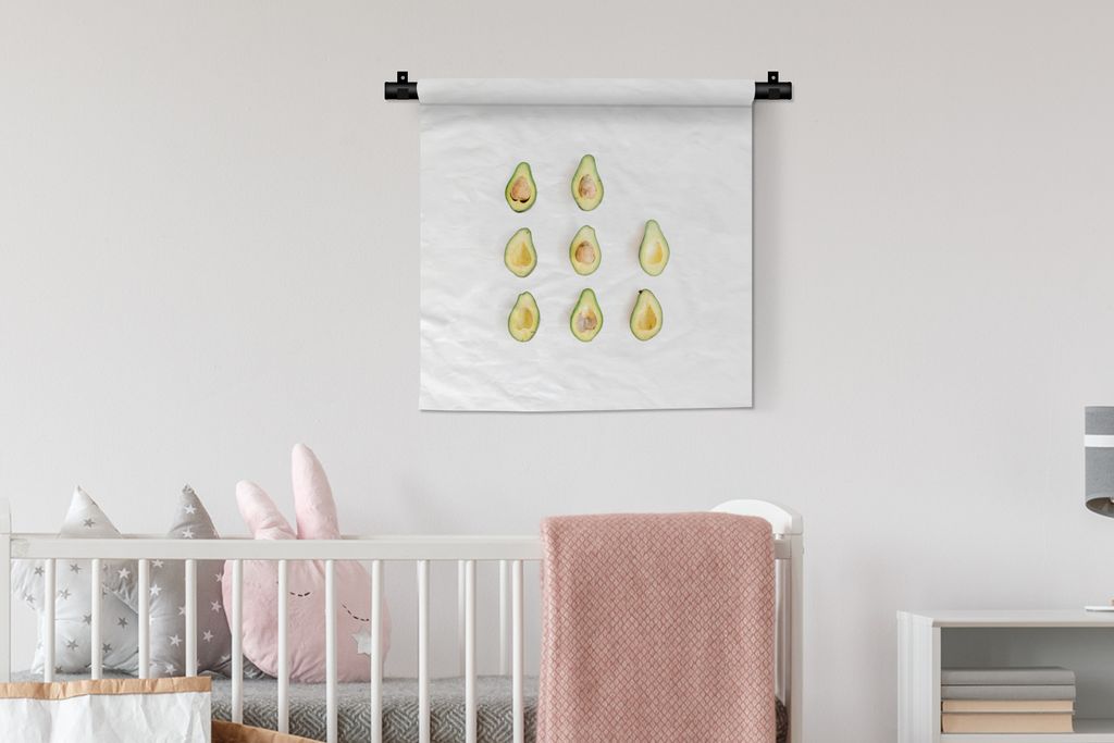 MuchoWow Wandteppich Wandbehang Avocado - Obst - Tropisch 60x60 cm Tapisserie Dekoration Wandtuch - Dekorationen - Wand Decke
