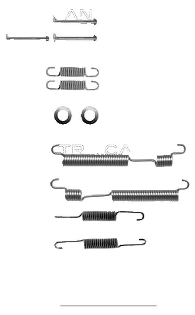 Zubehörsatz Bremsbacken TRISCAN IAM-Expertise für u.a. HONDA CIVIC