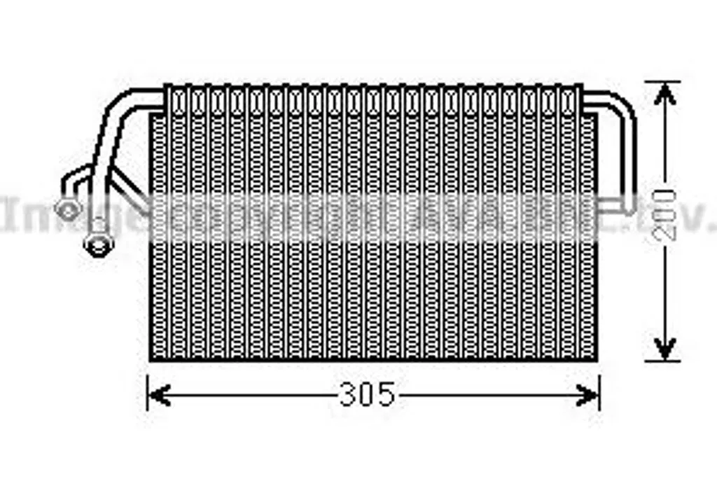 Évaporateur de climatisation AVA pour Mercedes-Benz CLS et Classe E