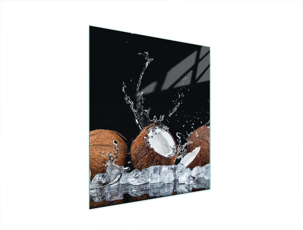 Tagliere Grande in Vetro 45x52 Cocco - Sicuro e Facile da Pulire