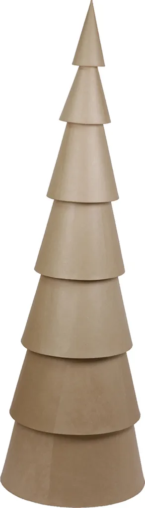 Sapin de Noël à peindre 195 cm en papier mâché - Décoration vitrine et DIY