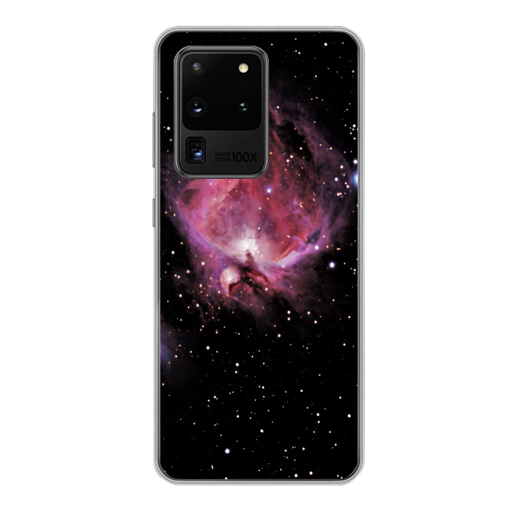 MuchoWow Handyhülle Schutzhülle Hülle für Samsung Galaxy S20 Ultra Konstellation - Weltraum - Orion - Jungen - Mädchen - Kinder Silikon Soft...