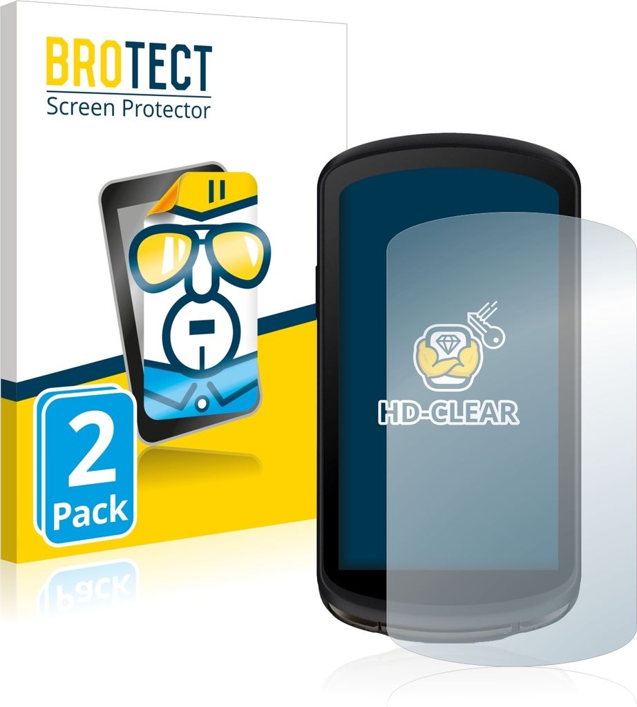 2x Für Garmin Edge 1040 Solar Schutzfolie BROTECT Displayschutz Display Schutz Folie Klar Transparent