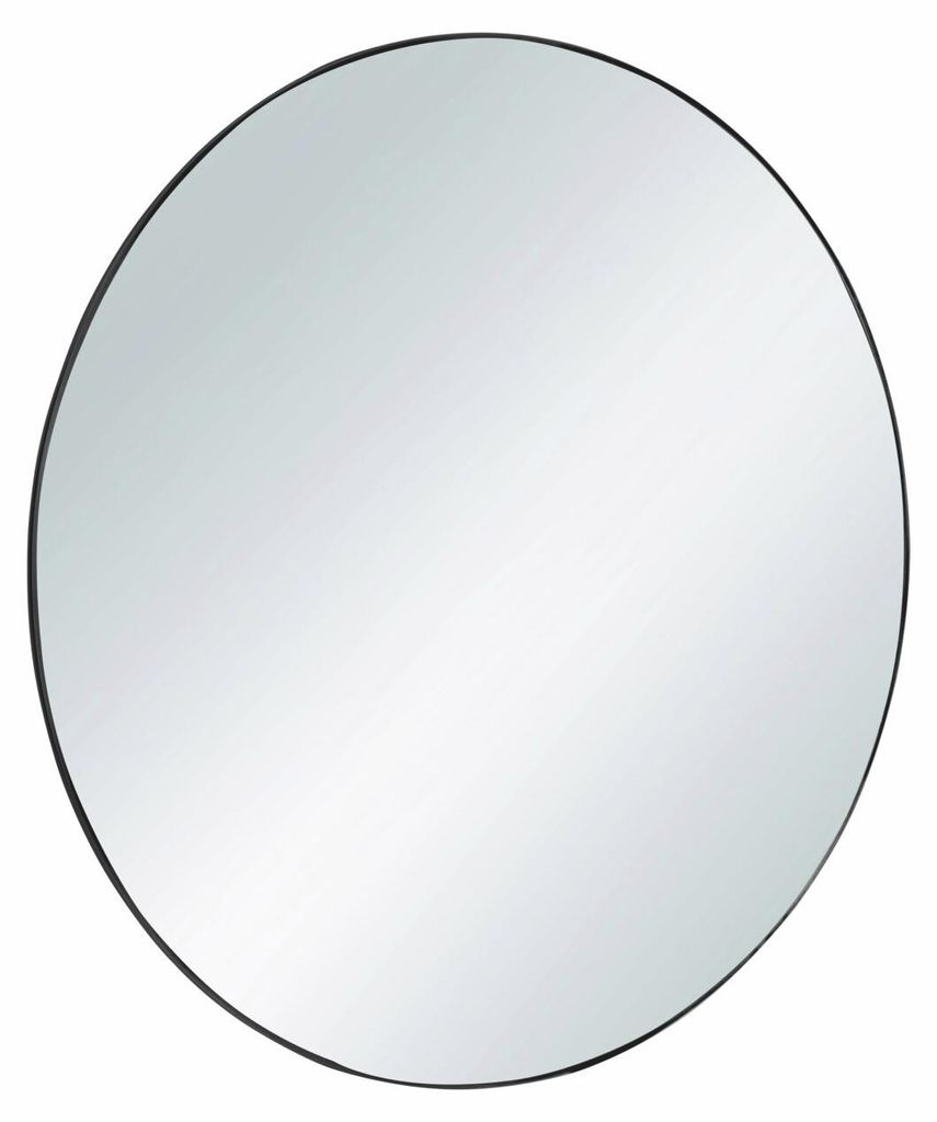 Spiegel Esra, zwart metaal, diameter 50 cm Productafbeelding 