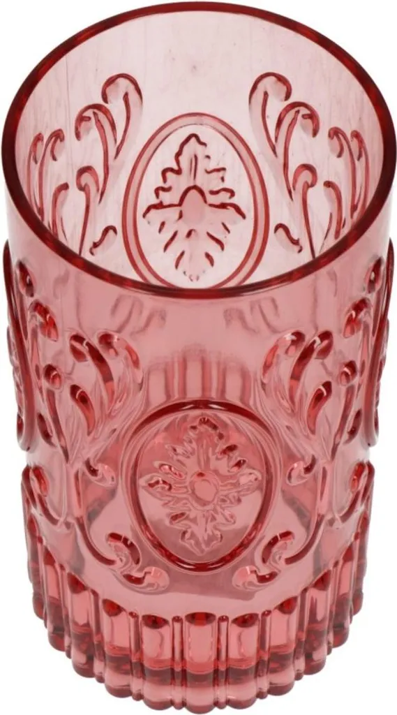 Bicchiere Rosa Multicolor Acrilico 15,2cm - Elegante Tumbler Alto - 1