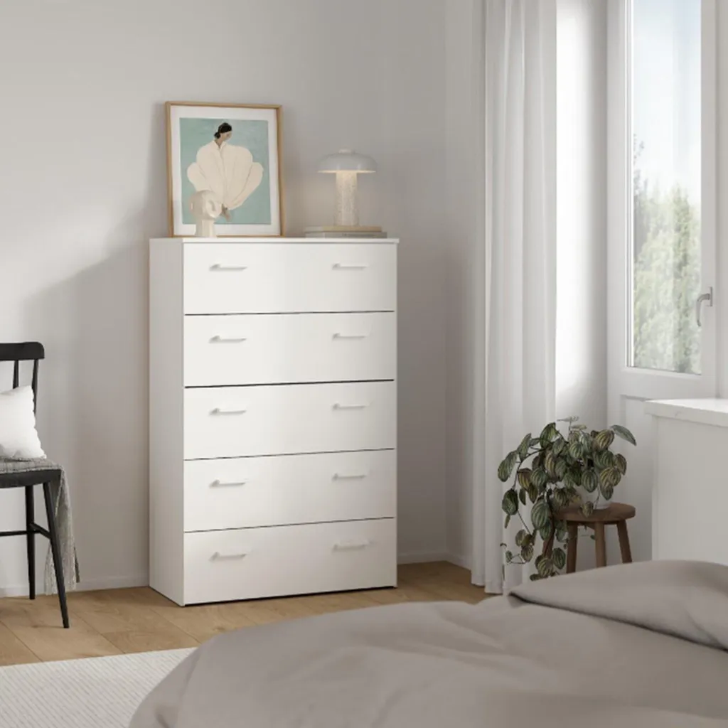 Commode SPACE Buffet Sideboard Blanc Mat pour Salon et Chambre Moderne - 5
