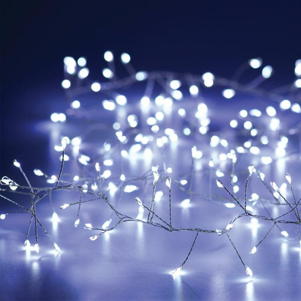 ACA Lighting 300 LED dekoratívna reťaz, CW, strieborný Obrázok produktu 