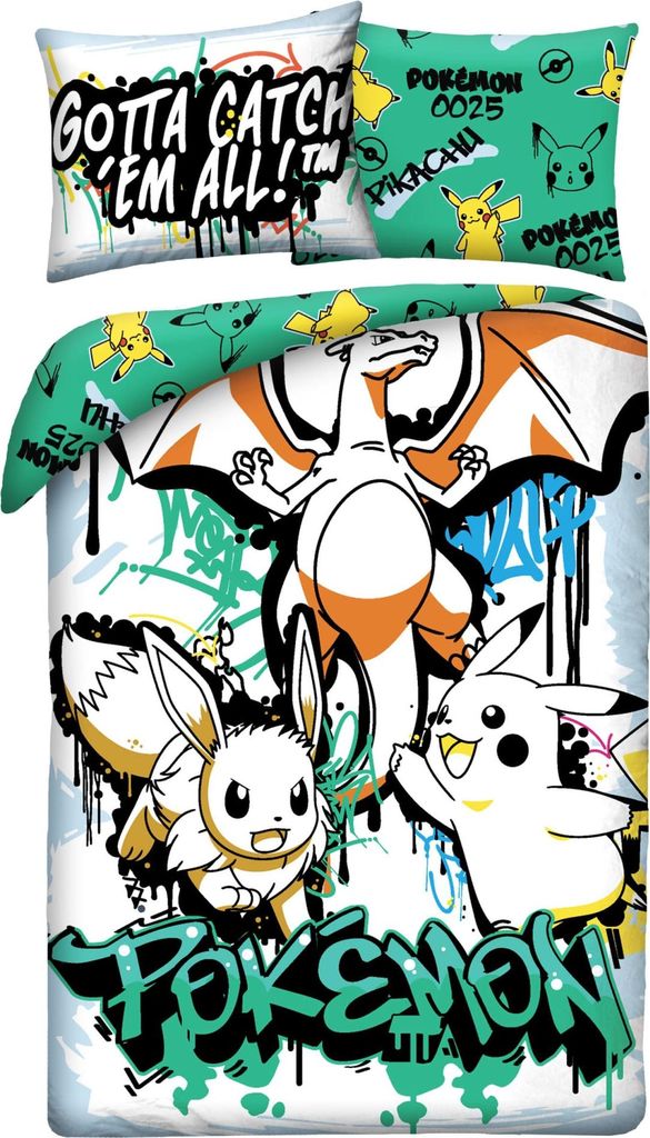 Pokémon Bettwäsche Ver. 18 140 x 200 cm / 70 x 90 cm Produktbild 