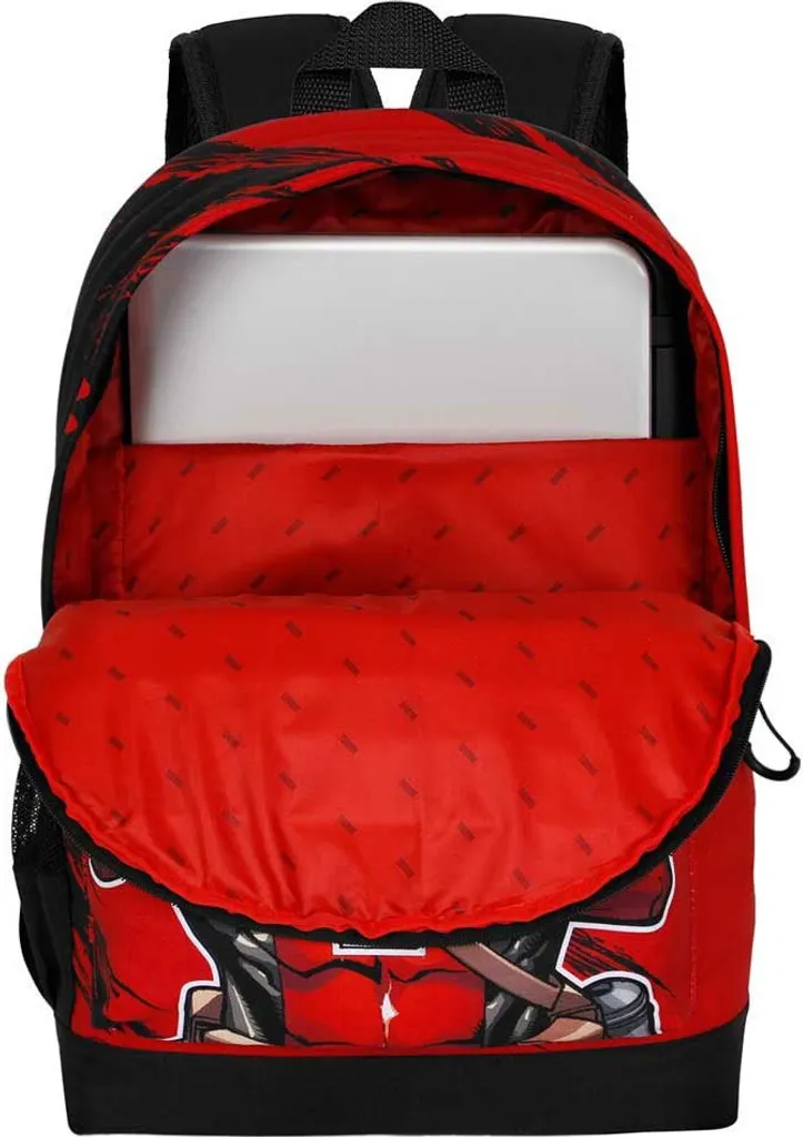 Sac à Dos Marvel Deadpool Rouge avec Compartiment HS Bad Plus Durable - 4