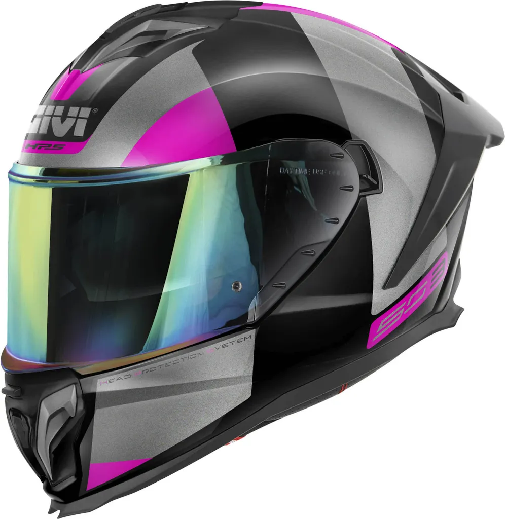 Casque Intégral GIVI 50.3 Vision Lady Noir Titane Fuchsia en taille XS