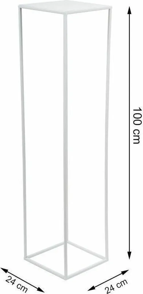 Howhomely Porte-fleurs en Métal Blanc 100cm - Support Plantes Design - 2