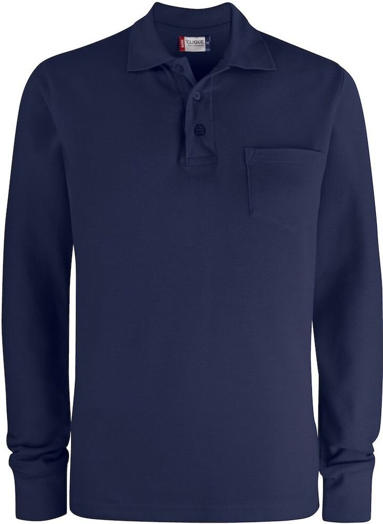 Clique - Poloshirt für Herren/Damen Uni Langärmlig UB364 Produktbild 1