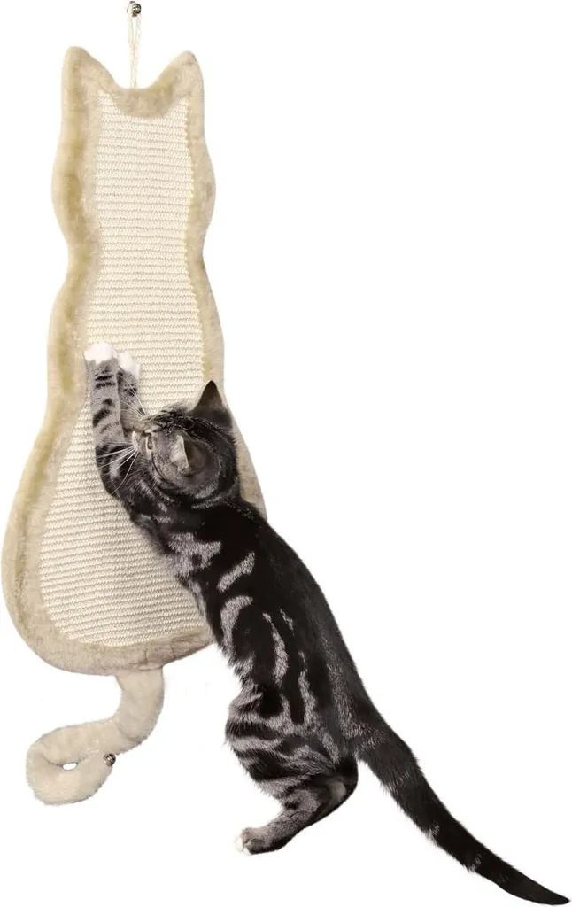 Griffoir chat anti-griffures canapé - Krabbord sisal naturel 35x69cm