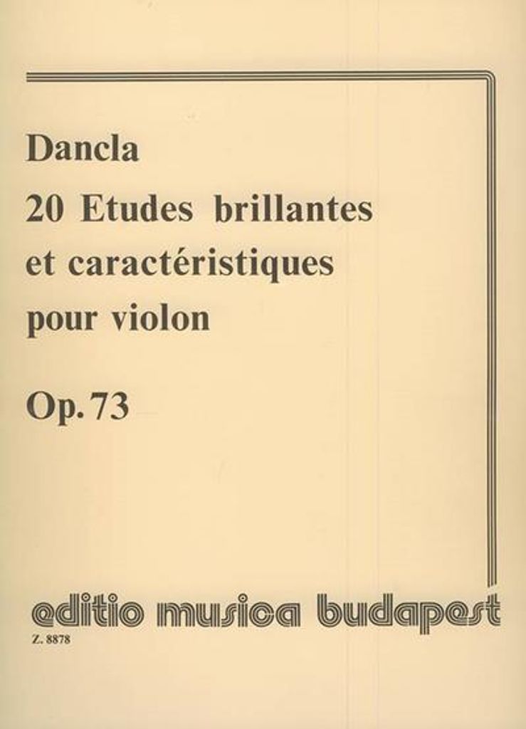 20 études brillantes et caracteristiquesop.73 pour violon