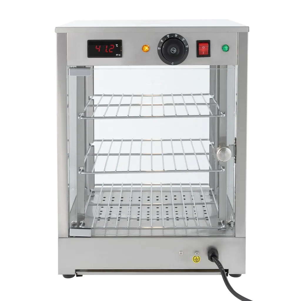 Chauffe-plats inox 800W à haute performance pour restauration et buffet