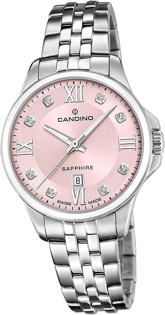 Candino Edelstahl Damen Uhr Analog Elegant Armbanduhr silber Elegance D2UC4766/3