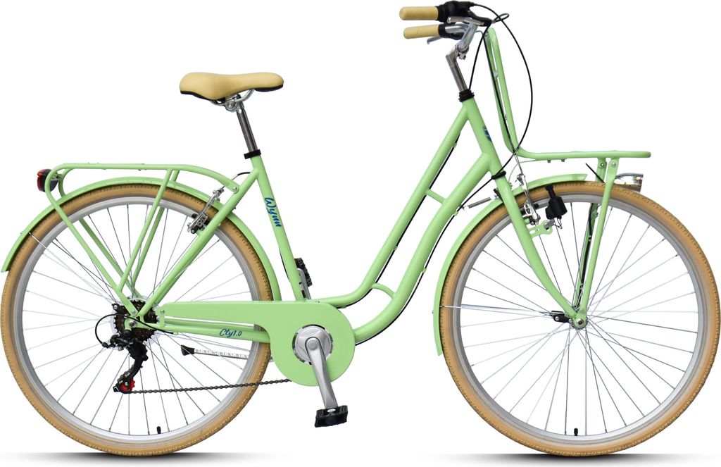 WYNN Cityrad 28 Zoll CTY1.0 grün Rahmenhöhe 51 cm Damen 6 Gänge V-Brake