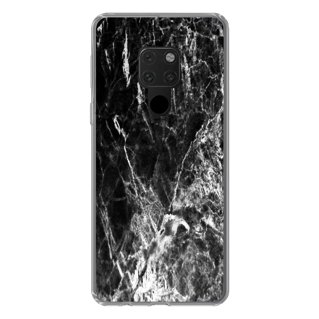 MuchoWow Handyhülle Schutzhülle Hülle für Huawei P40 Lite Marmor - Stein - Luxus Silikon Softcase Handy Hülle - Handy