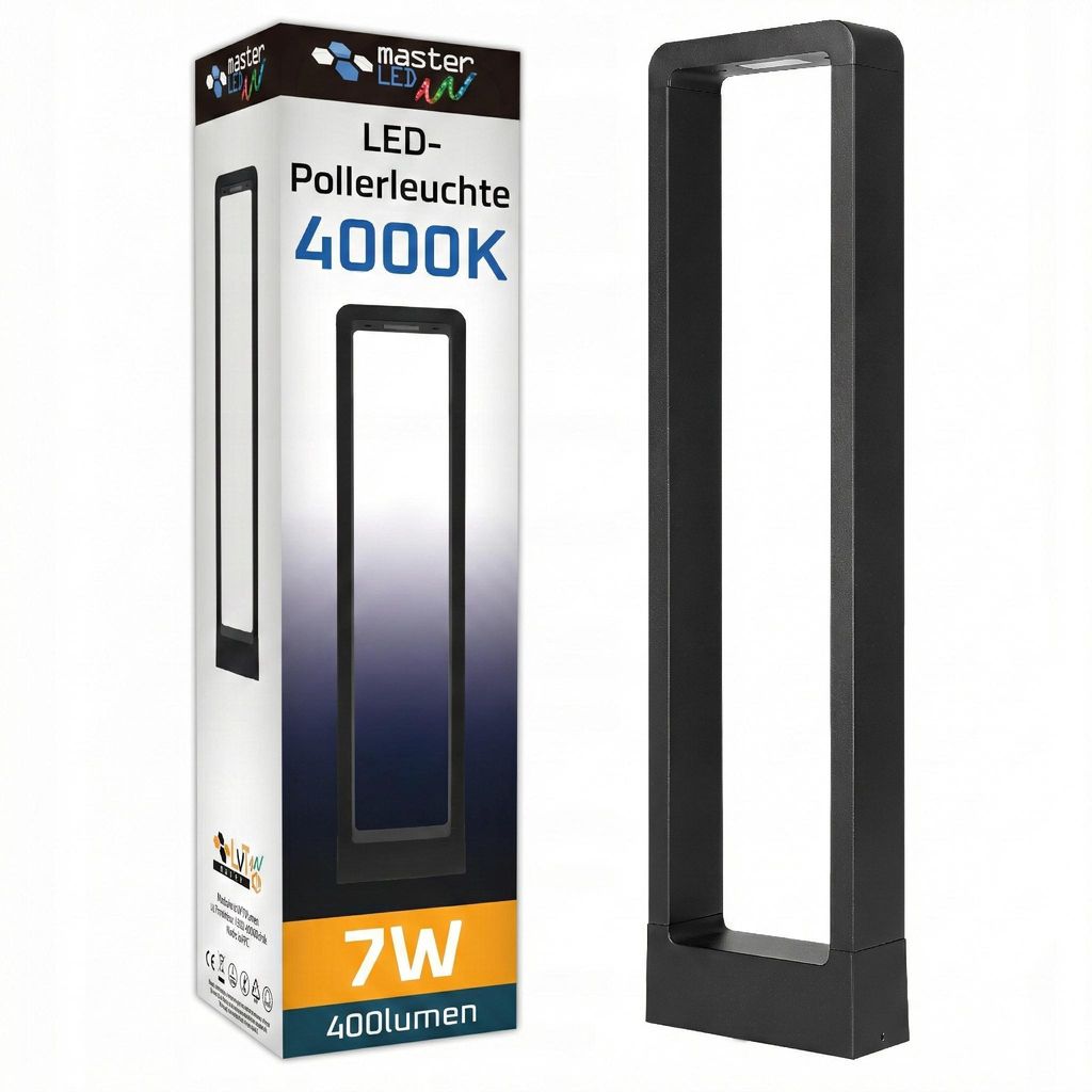 MasterLED Außenleuchte LED 7W 4000K IP54 Pollerleuchte 60cm Produktbild 