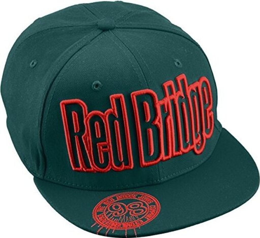 Red Bridge Snapback Baseball Cap Uni - Mütze Grün Rot One Size