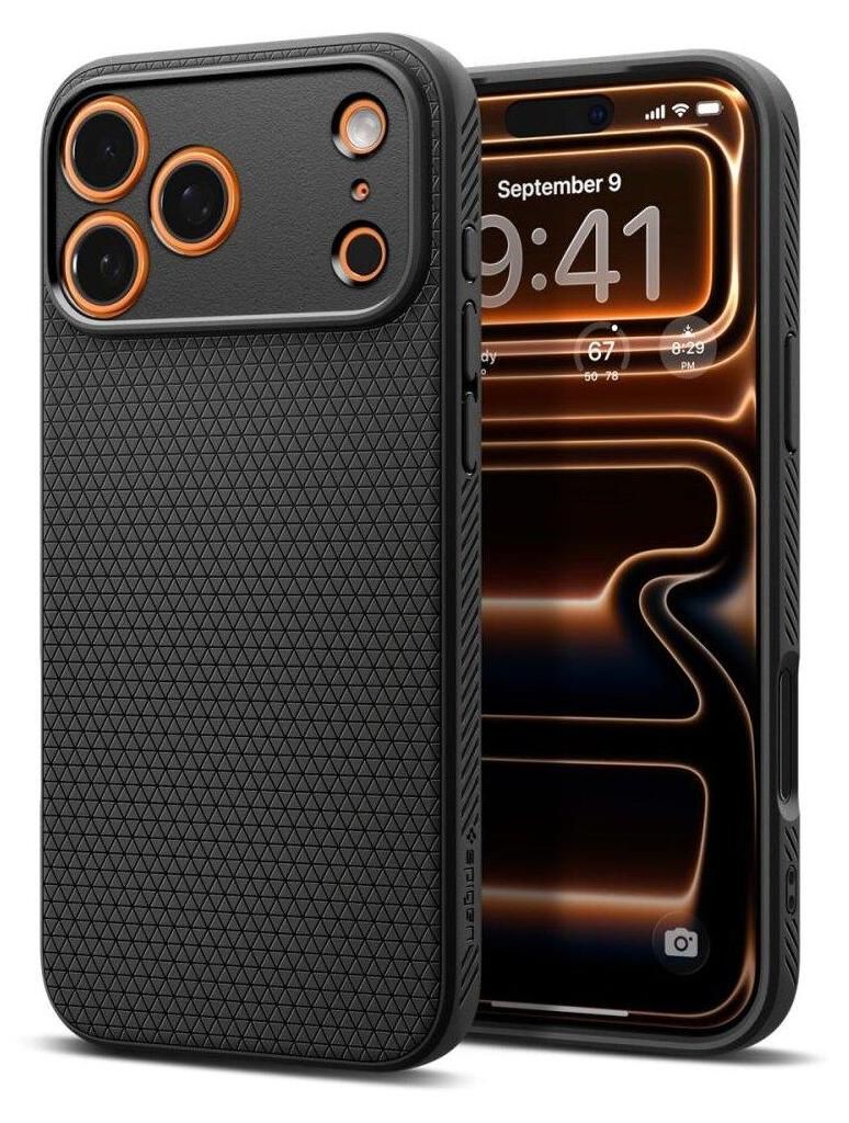 Spigen iPhone 17 Pro Liquid Air Hlle - Mattschwarz