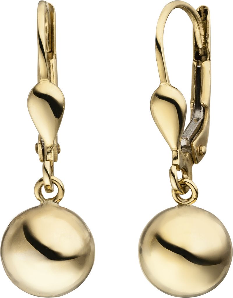 Ohrhänger Kugel 333 Gold Gelbgold Ohrringe Goldohrringe Produktbild 