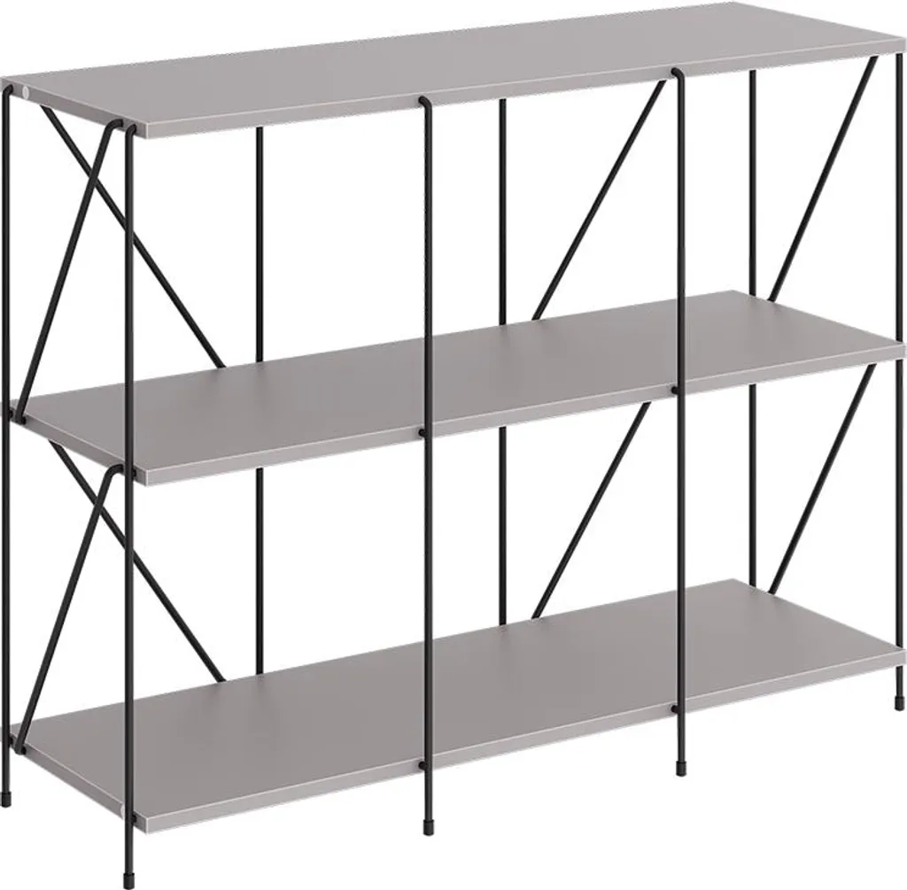 Étagère à livres Vicco Ravix Gris et Noir 90x71 cm Modèle 55289 Loft