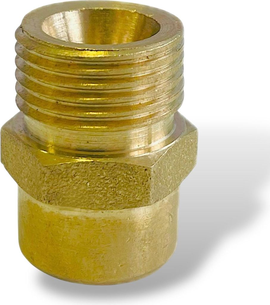 Reduzierstück Messing Fittings AG auf IG mit Dichtung Reduzierung Redstück AG 3/8 auf IG 1/4 Zoll