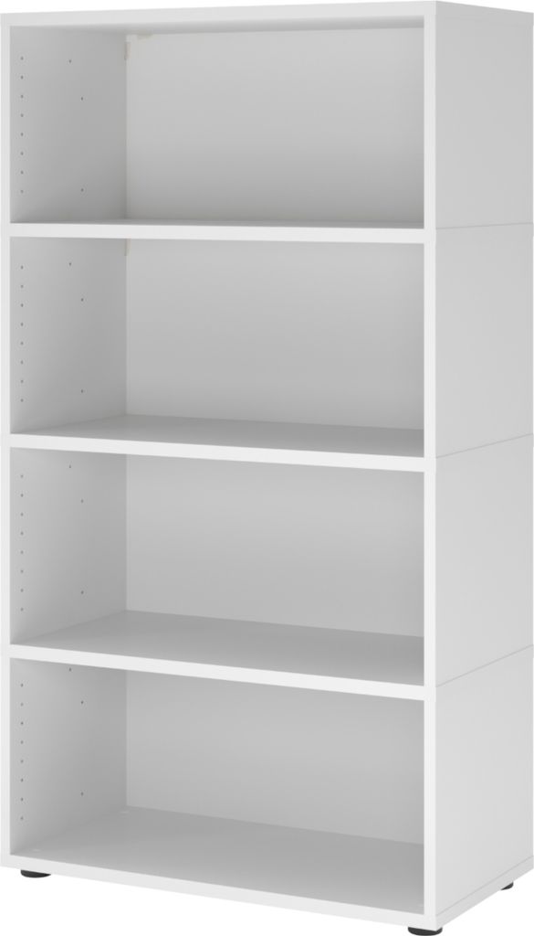 bümö flexi Aktenregal - 4 Ordnerhöhen - Nachbildung: Weiß