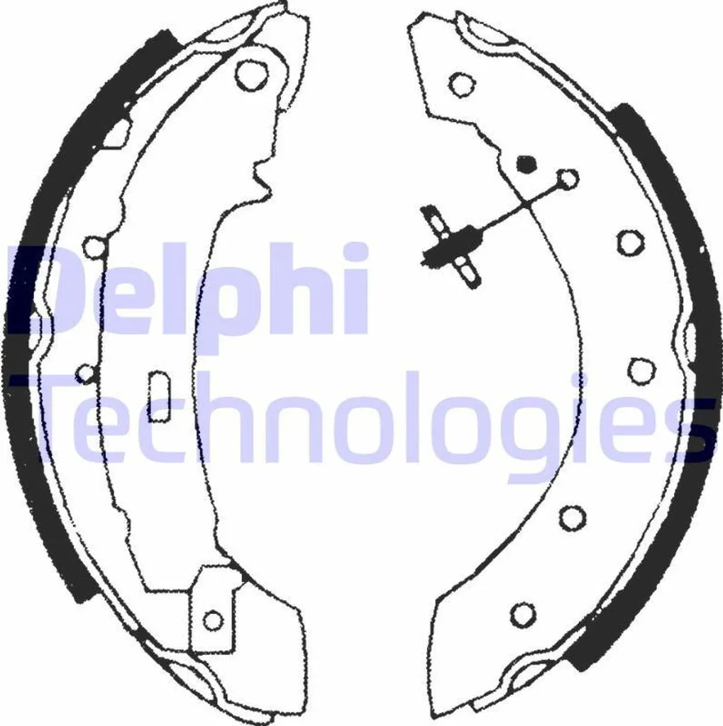 DELPHI LS1717 Jeu de Mâchoires de Frein Arrière OE 4241J1 pour Twingo