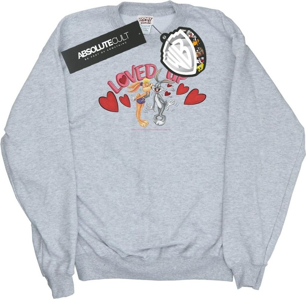 Looney Tunes - "Valentine's Day Loved Up" Sweatshirt für Herren BI32995 (4XL) (Grau)