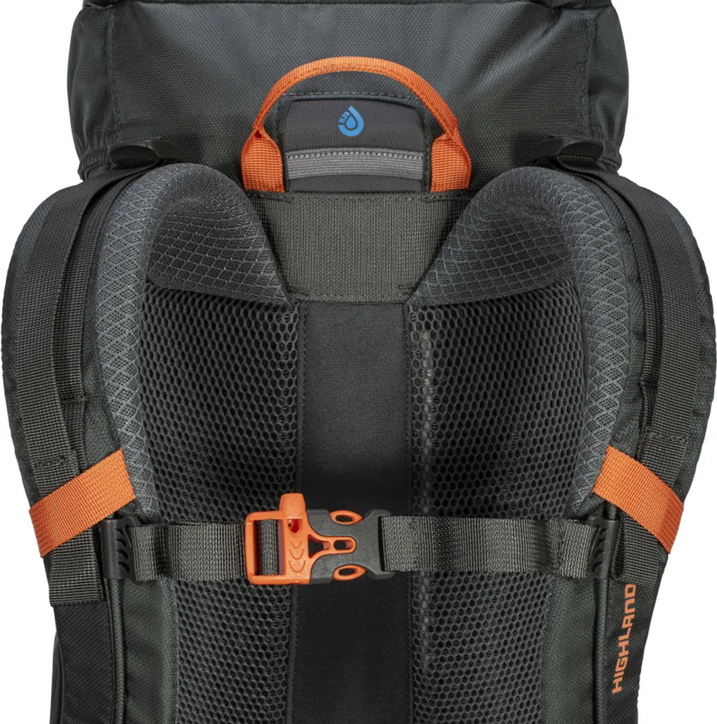 Sac à dos Highlander Ivar 40L avec bretelles ajustables Gris Acier