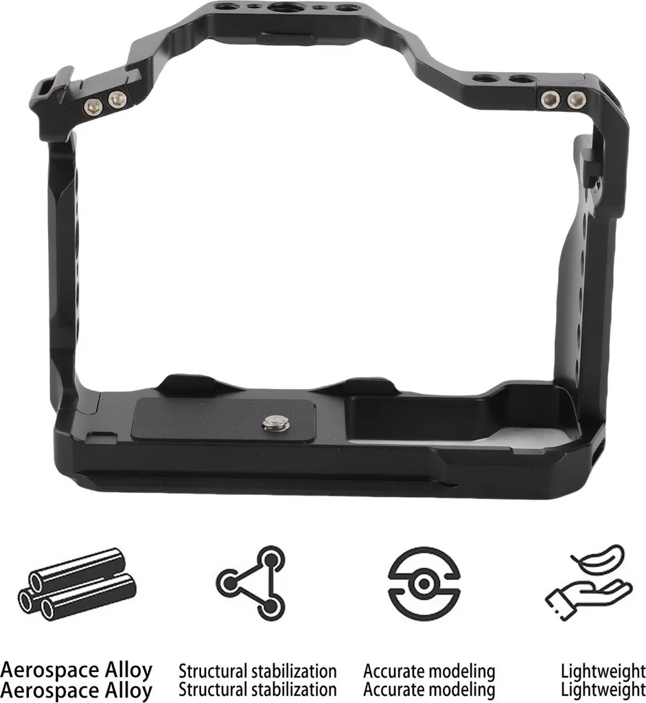 Cage Caméra R50 avec Fixation Arca 38mm et Pas de Vis 1/4 et 3/8 Pouce