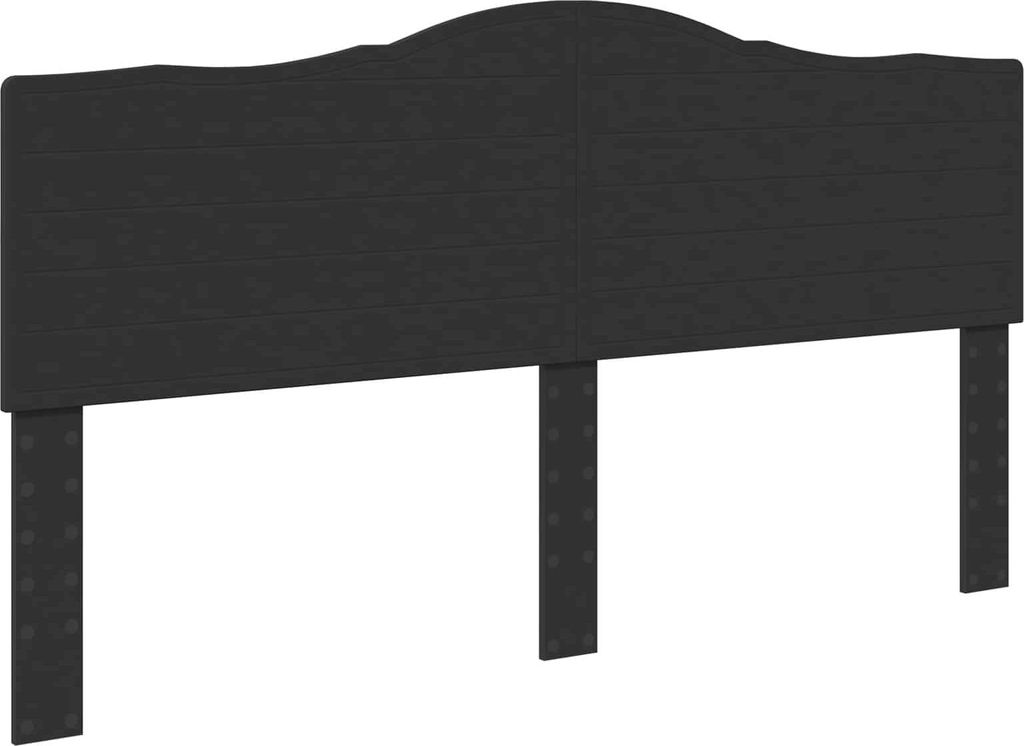 vidaXL Kopfteil Schwarz Eichen-Optik Holzwerkstoff