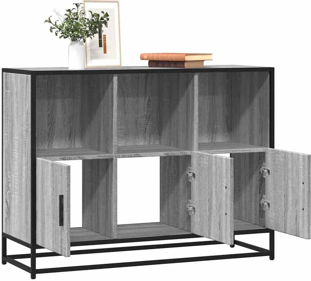 vidaXL Credenza Economica Grigio Sonoma 100x35x76 cm - Offerta Online
